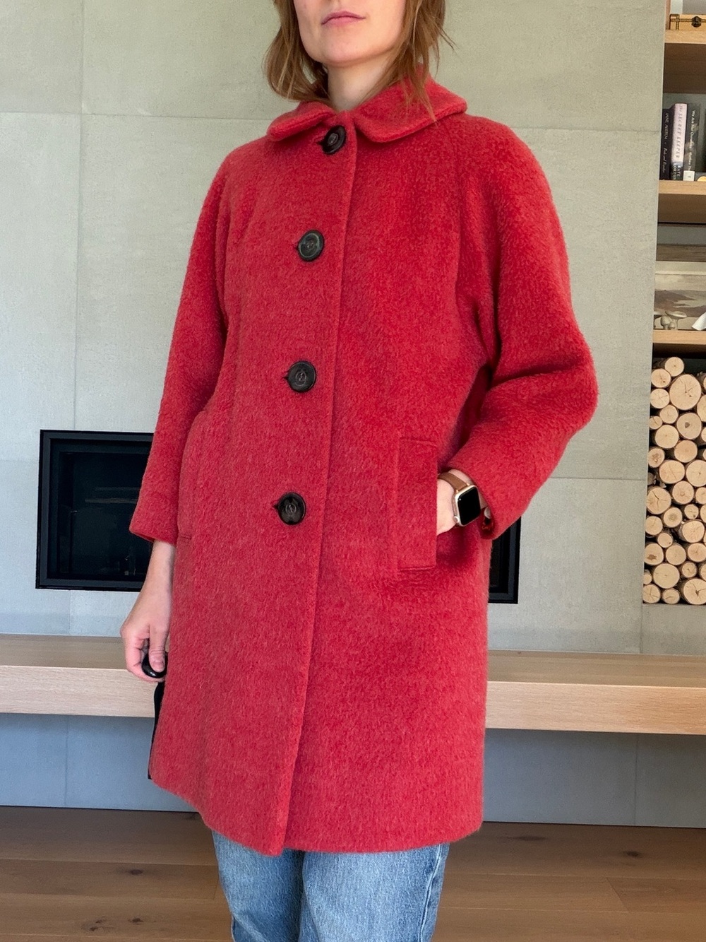 Vintage Hudson’s Bay Camel and alpaca coat small